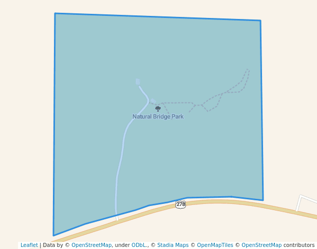 Natural Bridge Park in Natural Bridge ...